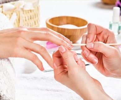 Photos de manucure et de soins des pieds